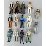 A collection of fourteen early 1980's Lucasfilm Star Wars figurines, to include Han Solo (Bespin),