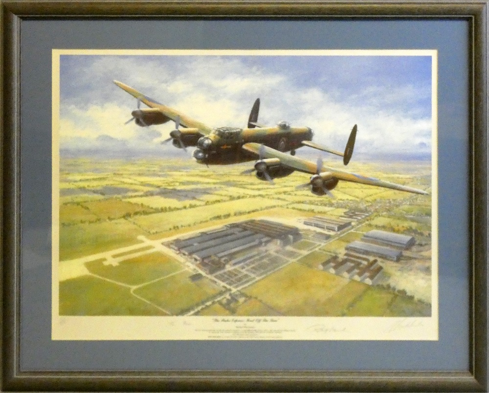 Lancaster Bale Out by Frank Wootton framed limited edition print, No. 809/850, signed by Norman - Image 7 of 7