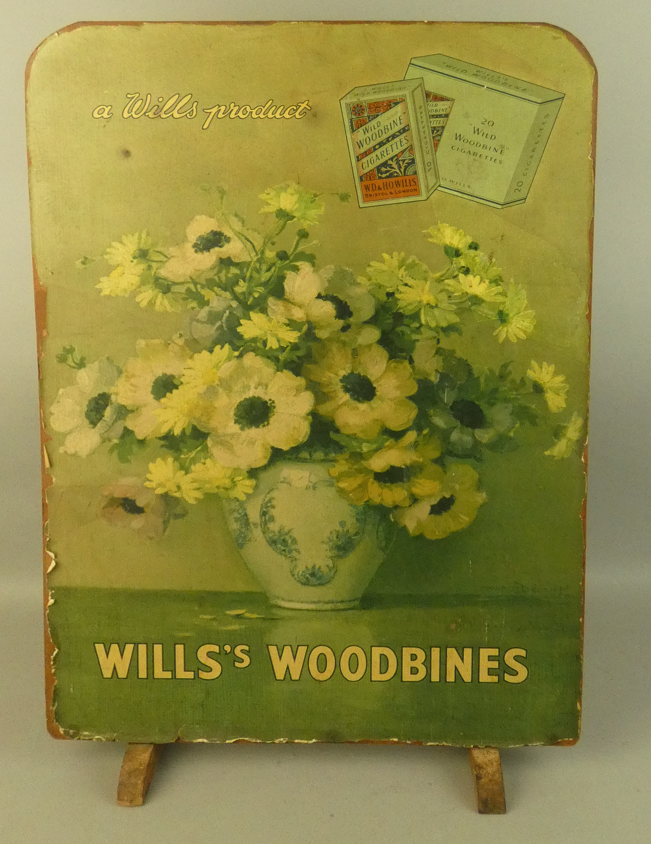 An advertising firescreen or store display for Will's Woodbines cigarettes, 72 x 49cm, together with - Image 3 of 6