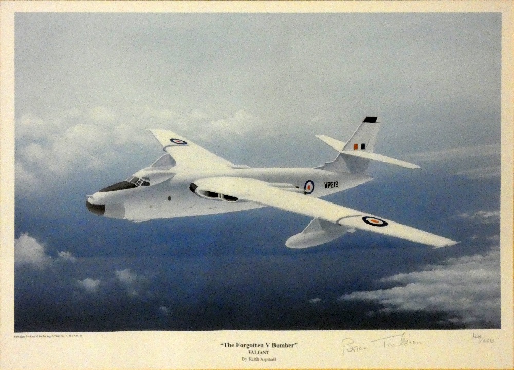 Four limited edition signed and framed aviation prints, including "Canberras over Cambridgeshire", - Image 2 of 22