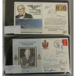 An album containing approximately seventy aviation themed and autographed first day covers,