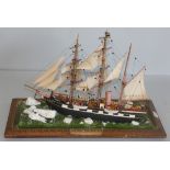 G. Pearson, Hull, a wooden scratch-built model of TRUELOVE, she was a full rigged ship, with three