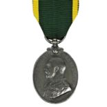 A George V Territorial Force Efficiency Medal, named to 225061 A. Smith 5 / E. Yorkshire Regiment.