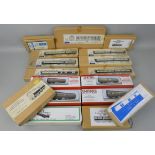 A quantity of boxed railway kits and accessories to include Mallard Models; GWR 6 wheel brake 3rd