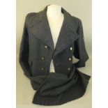 Royal Air Force leading aircraft men's greatcoat, size 12, 5'11" to 6'0", breast 36" to 38", waist