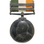 A King's South Africa Medal with 1901 and 1902 bars, named to 2749 SGT. G. Cocking Yorkshire and