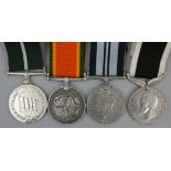 An Africa Service Medal named to 36144 B. H. Silver, a Pakistan Medal named to 2334000 Naik Dost