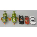 Dinky/Corgi - unboxed and playworn die-cast models to include Corgi Batman Batmobile by National