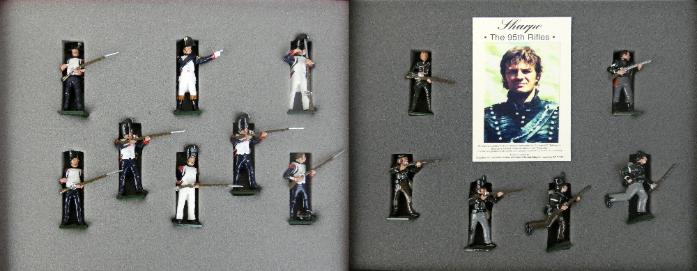 Two boxed white metal handpainted 'Tradition Toy Soldiers' sets, No. SR1 'Sharpes Rifles' and No.