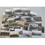 Over forty railway related black and white postcards and photographs c.1960's, to include Colchester