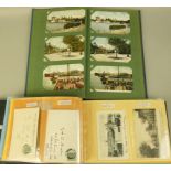Two postcard albums, one containing Hull related postcards (approx 45) and the other an assortment