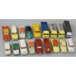 Dinky/Corgi - a quantity of unboxed and playworn models to include Dinky; No. 189 Triumph Herald,