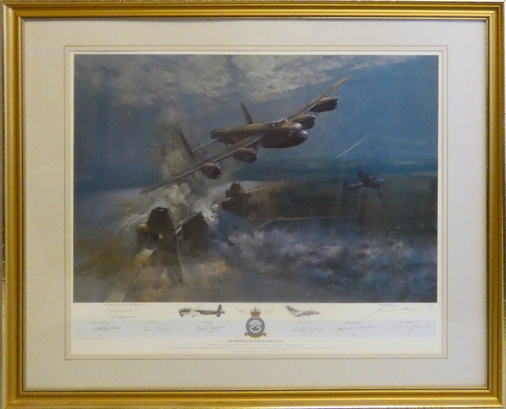 The Dambusters by Frank Wootton, framed limited edition print No. 809/850, signed by Norman - Image 2 of 4