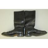 A pair of military style riding or jackboots, approximate size 7 or 8, unmarked.