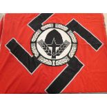 A Reichsarbeitsdienst (German Reich Labour Service) parade standard, 130 x 120cm. As captured by