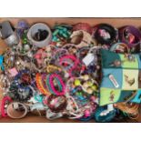 A large quantity of costume jewellery, to include necklaces and bracelets.