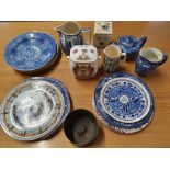 A collection of Ringtons Millennium plates and other china