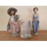 Lladro; Pocket Full of Wishes, model 07650, box, together with A Wish Come True, model 07676, box