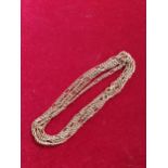 A gold fancy link chain, 106 cm, 23.7 gm.