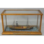 G. Pearson, Hull, a wooden scratch built model of H1493 LARK, the 12th vessel built by Cook Welton &