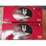 A set of 23 cut glass wine glasses by RCR, Opera pattern, together with other wine glasses (3).