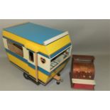 A 1970's Pedigree made Sindy 'Caravan' model, with printed details to the interior within the