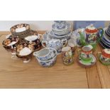 A Furnivals Ltd 'Old Chelsea' part tea service, a Royal Albert 'Heirloom' part tea service and other