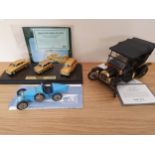 Franklin Mint; 1;24 scale 1934 Bugatti Type 34, 1:16 1913 Model T Ford (steering arm broken),