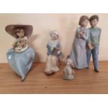 Lladro; Fragrant Bouquet, model 05862, box, together with A Friend for Life, model 07685, box and