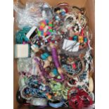 A large quantity of costume jewellery, to include necklaces and bracelets.