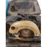 A Skil circular saw, model 186U2, serial number 554690, case.