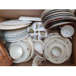 A Royal Vale part tea service, a collection of commemorative plates, many with certificates and