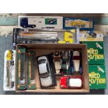 A quantity of boxed and unboxed die-cast models including Corgi Eddie Stobart, Matchbox, Newray