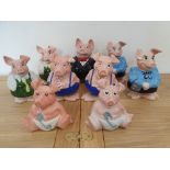 Wade; a group of 12 Nat West pigs (12).