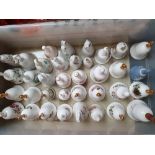 To be sold on behalf of Harry's Fund Charity; a quantity of bone china and glass hand bells.