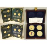 A limited edition proof set of gold plated Pope Benedict XVI 8 coin set, a "Marriage of William