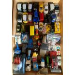 A quantity of unboxed die-cast and other models including Minic, Britains and Matchbox