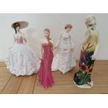 Royal Worcester; Gala Ball, 100/7500, The Garden Party, 76/7500, Royal Staffordshire; Rosalind,