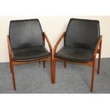 A pair of Danish teak dining chairs by Korup Stolefabrik Møbler