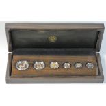 South Africa Mint, a gold proof six coin set, 2019, Krugerrand, 1/2 oz, 1/4 oz, 1/10 oz, 1/20 oz and