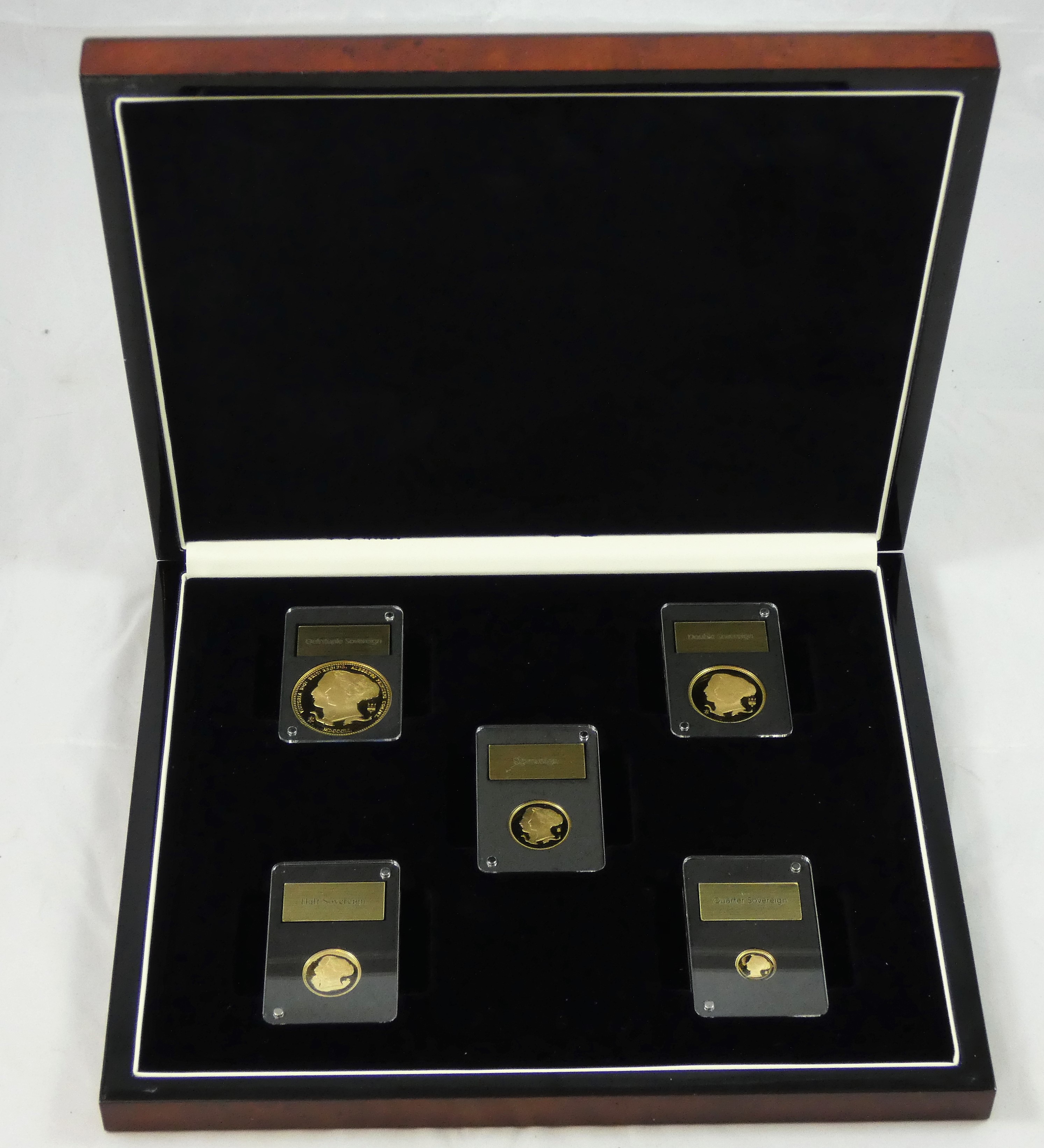 The London Mint, the Queen Victoria and Prince Albert 200th Anniversary five proof coin set, 2019,