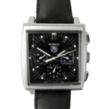 Tag Heuer, Monaco, a stainless steel wrist watch, ref. CW2111, circa 2003, automatic chronograph