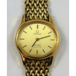 Omega; a ladies gilt metal De Ville quartz wristwatch, model 1061, MD 7915022, serial number 43