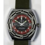 Orion, a divers Seal manual wind stainless date wristwatch, c. 1970's, model 21653, 5 ATM tested,