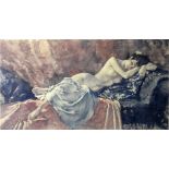 Sir William Russell Flint (1880-1969), Reclining Nude II, signed limited edition print, published by