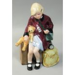 A Royal Doulton character figure 'The Girl Evacuee', modelled by Adrian Hughes, HN3203, limited