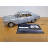 Paragon die cast, scale 1:18, 1968 Rolls Royce Silver Shadow Mulliner Park Ward two door coupe