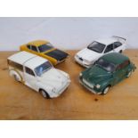 Die cast, scale 1:18, Ford Sierra RS Cosworth, Ford Capri Mk1, Morris Minor Traveller, Morris