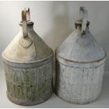 A pair of S.M. & B.P. (Shell-Mex and BP) 5-gallon oil cans, height 58cm (2).