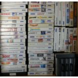 An extensive collection of over sixty Sega Master System cartridge games, to include Sonic the